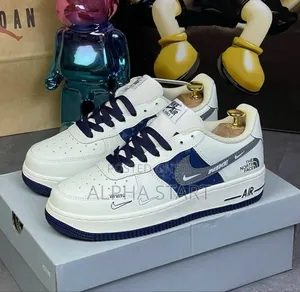 Photo - Nike Air Force 1 “#The_north_face” White Navy #Low Shoes for Men's