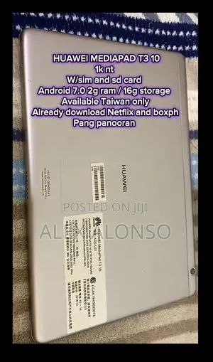 Huawei MediaPad T3 10 16 GB Silver