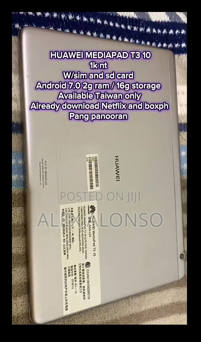 Huawei MediaPad T3 10 16 GB Silver