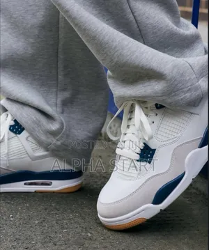 New Released Jordan 4 Lmlsb Navy Blue High Master Quality Smooth Shoes