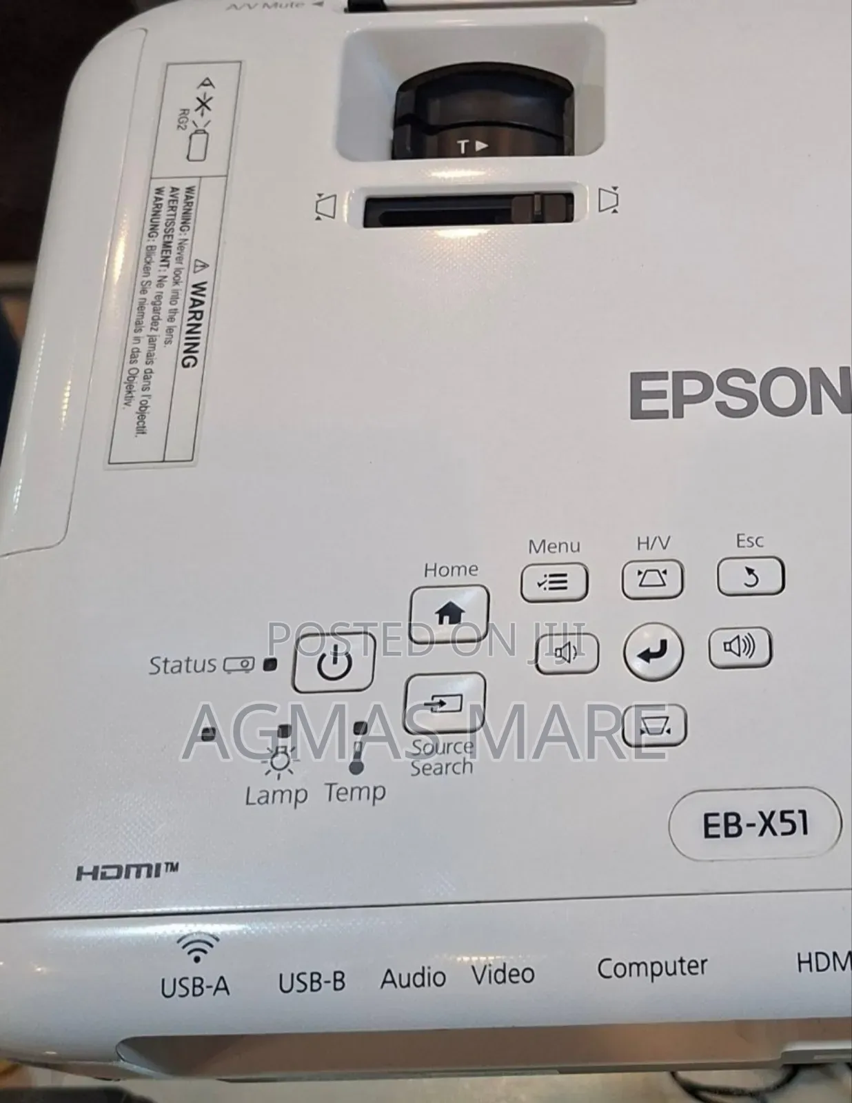 Epson Projector Model: Eb-X51 Has: Bag Remote