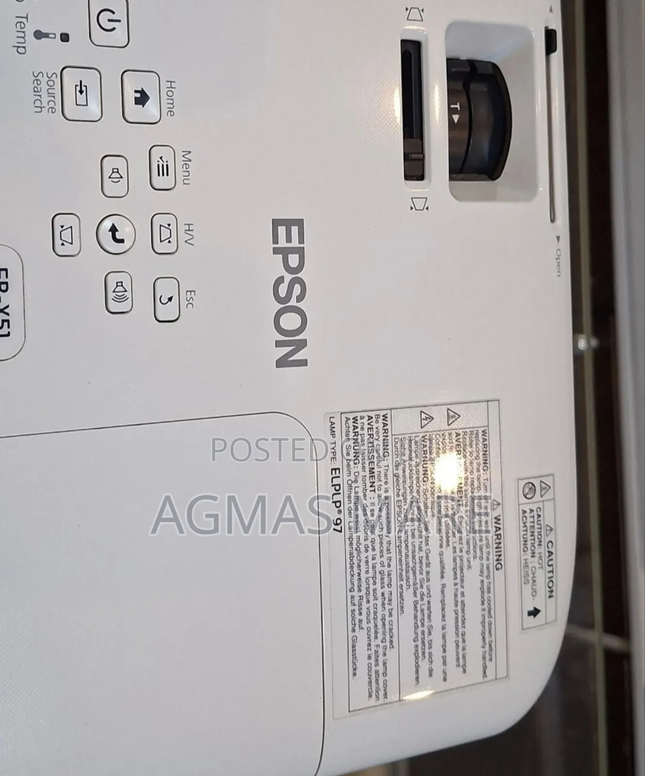 Epson Projector Model: Eb-X51 Has: Bag Remote