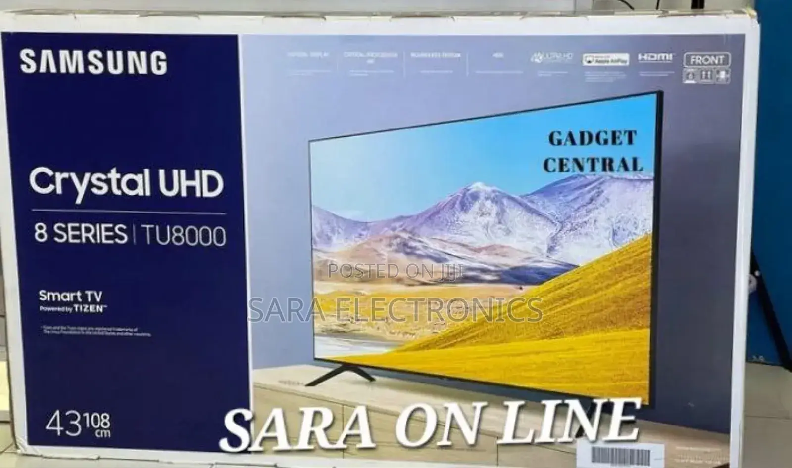 Samsung 43" Crustal Uhd Smart Tv (New Brand) Free Delivery