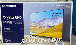 Samsung 43" Crustal Uhd Smart Tv (New Brand) Free Delivery