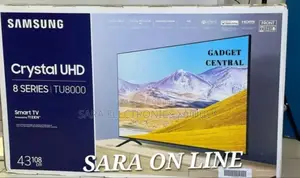 Samsung 43" Crustal Uhd Smart Tv (New Brand) Free Delivery