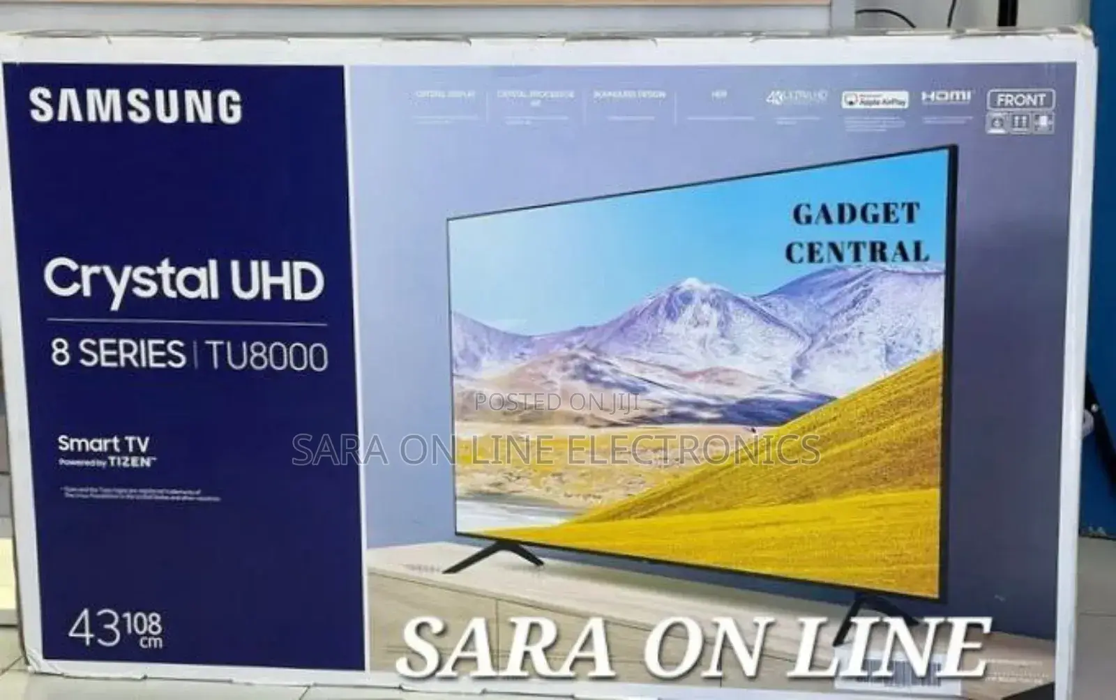 Samsung 43" Crustal Uhd Smart Tv (New Brand) Free Delivery