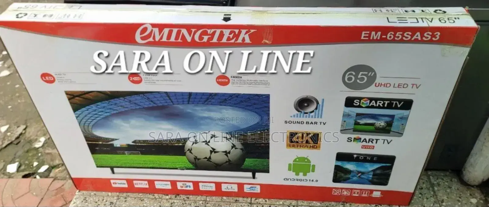 E-Mingtek 65" New 2025 Tv ◇10year Warranty Free Delivery