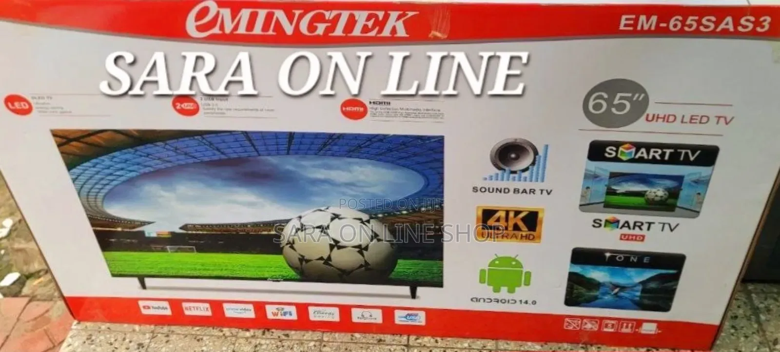 E-Mingtek 65" New 2025 Tv ◇10year Warranty Free Delivery