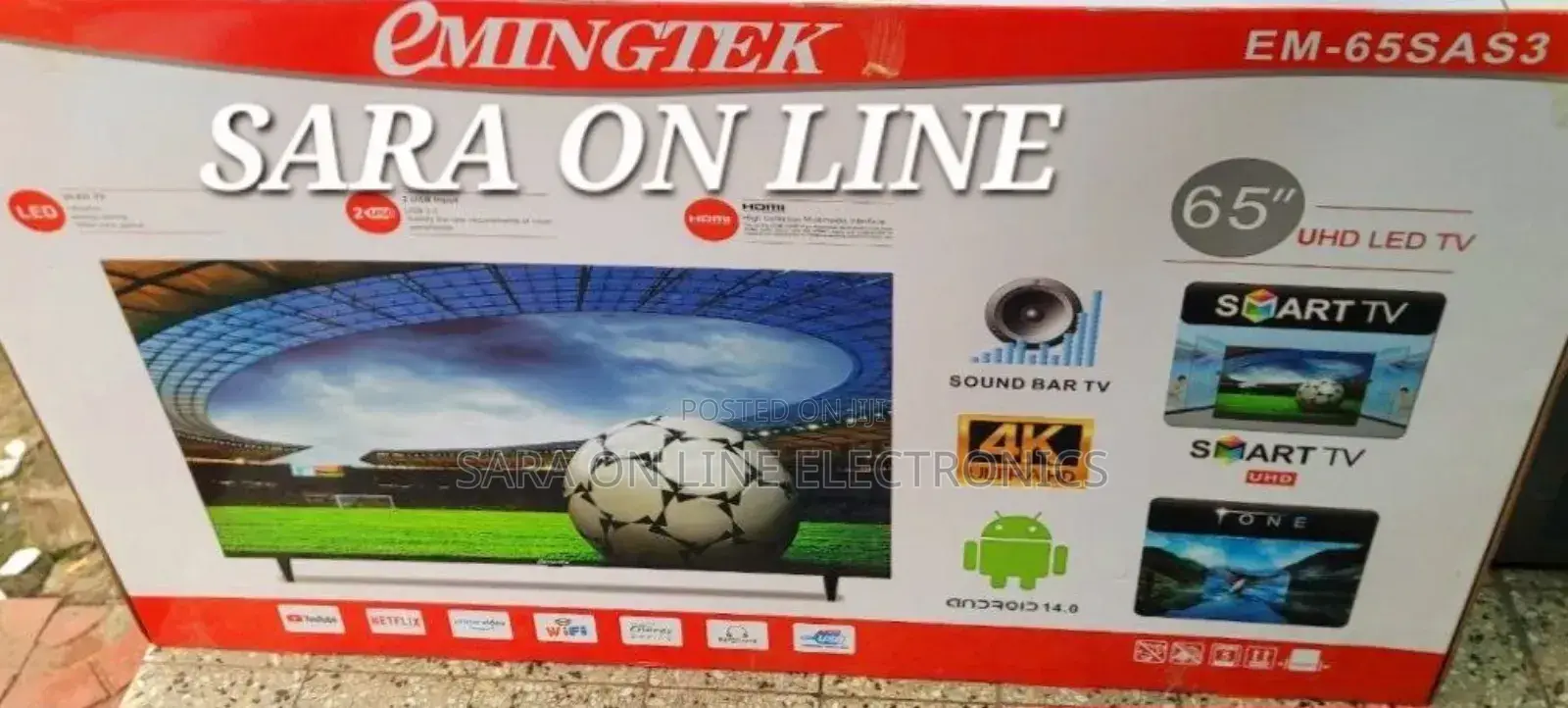 E-Mingtek 65" New 2025 Tv ◇10year Warranty Free Delivery
