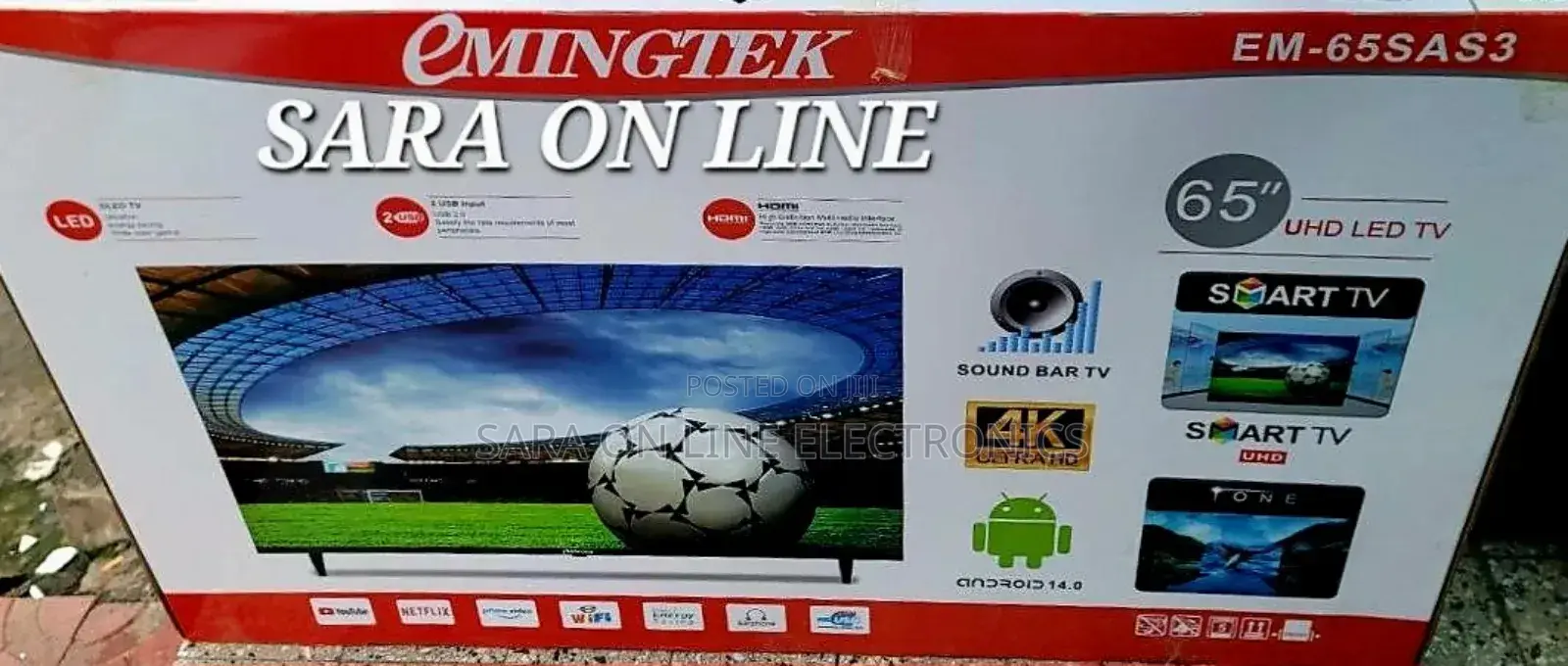 E-Mingtek 65" New 2025 Tv ◇10year Warranty Free Delivery