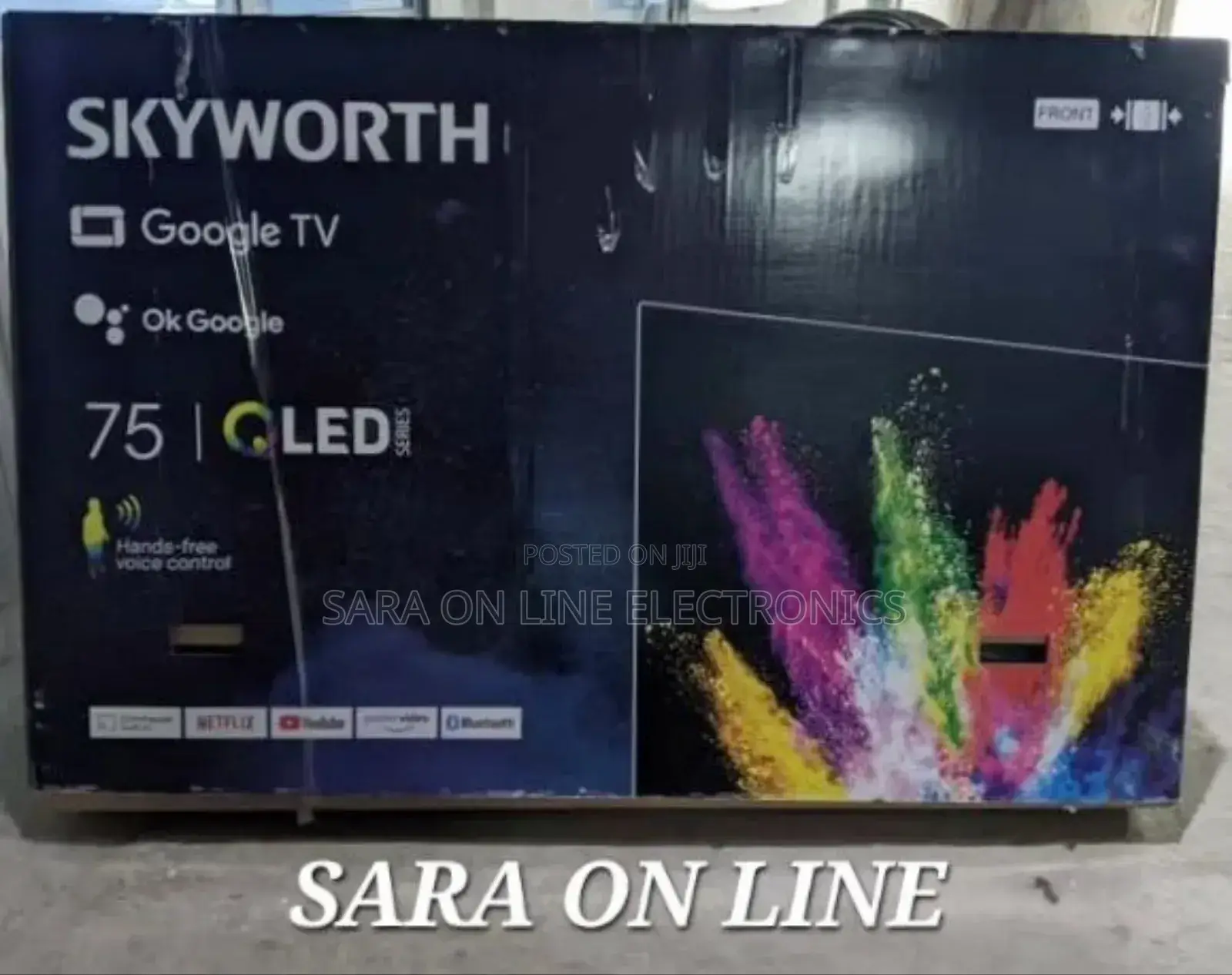 ◈Sky Worth 75" Qled Google Tv ■10-Year Warranty Free Delivery