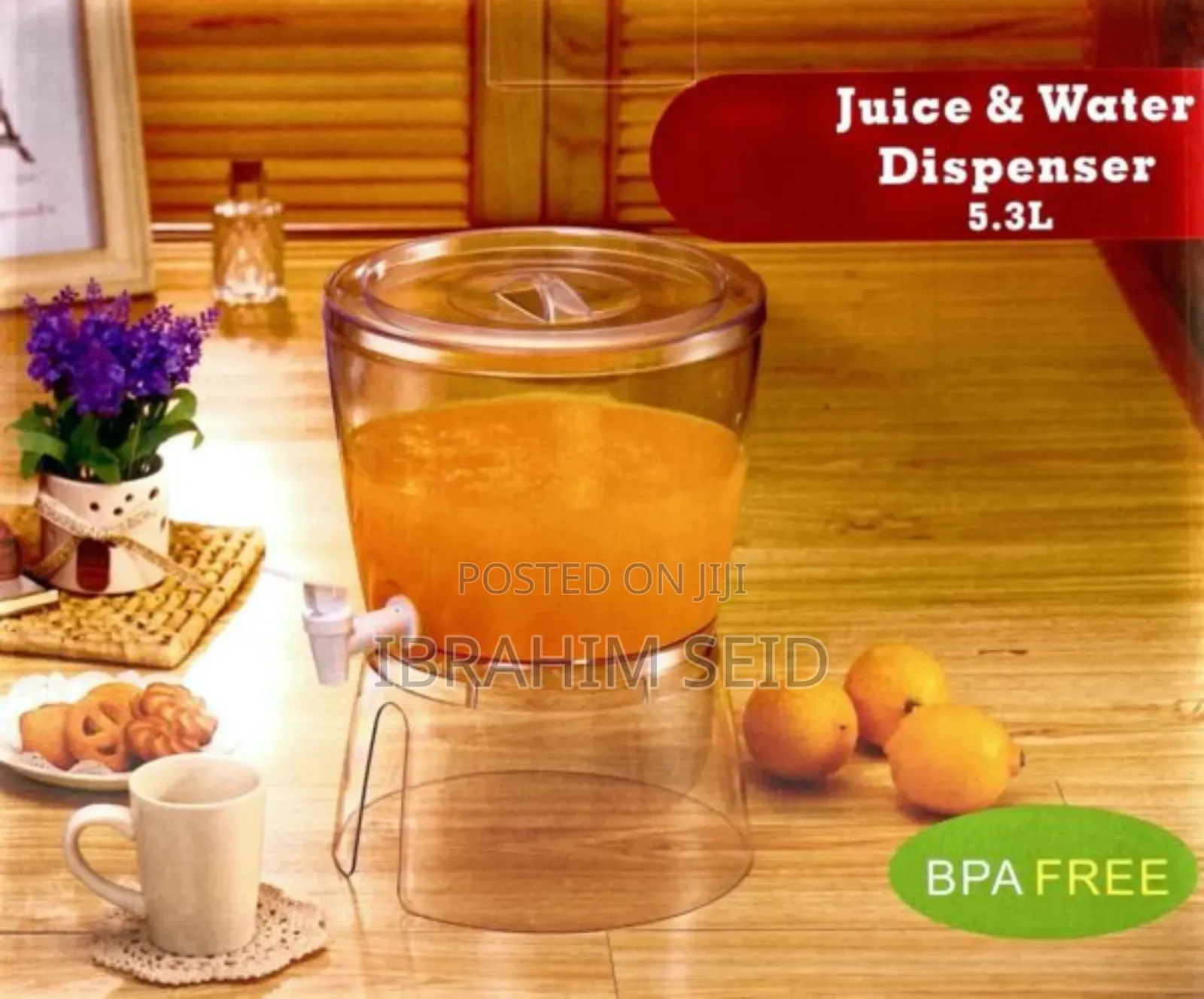 Perucci Juice Water Dispenser. *It Has a Capacity of 5.3 Liters