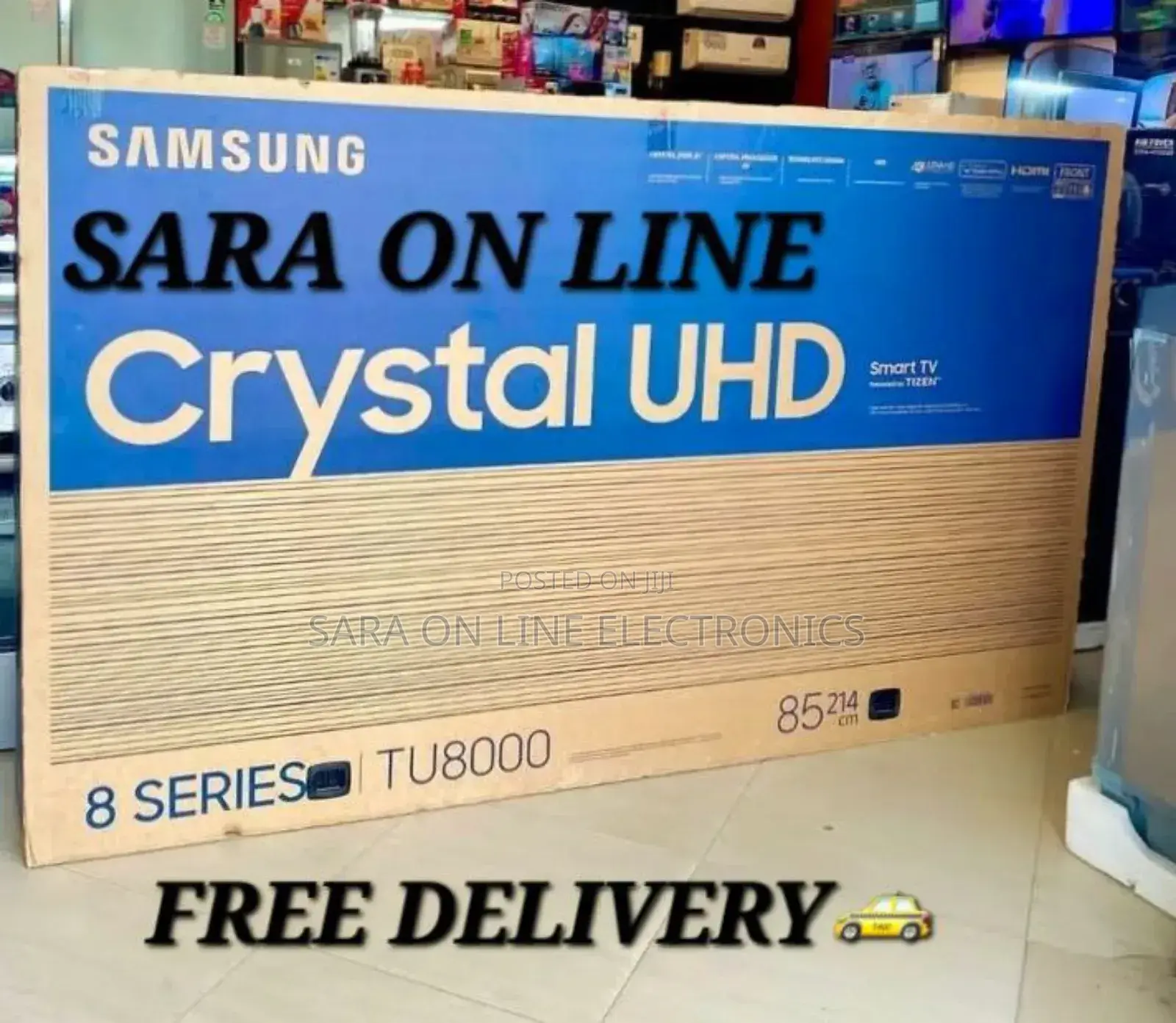 ♧◇Samsung 85" Crustal Uhd Tv **10year Warranty Free Delivery