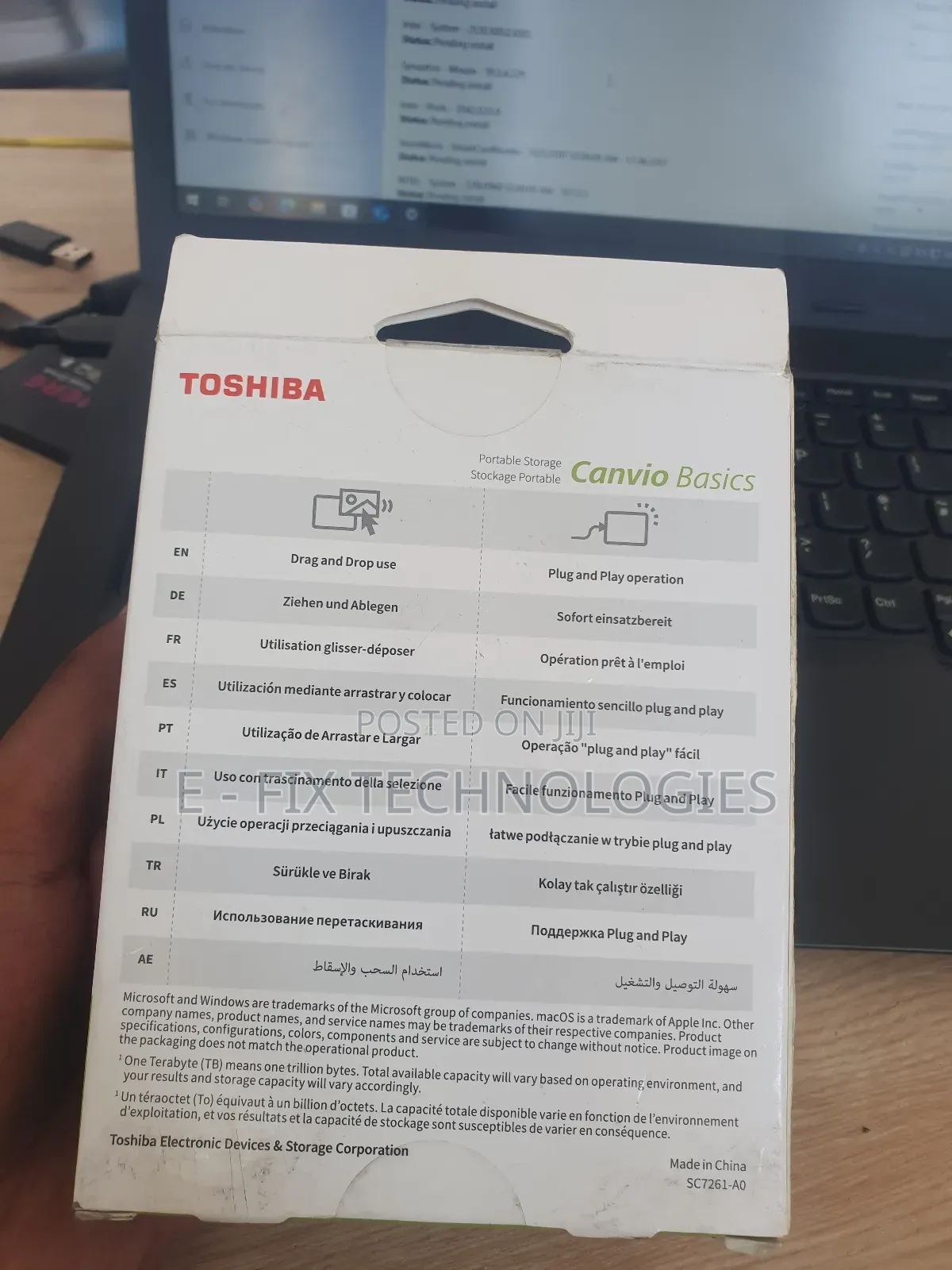 Toshiba Hard Drive/ Hard Disk External