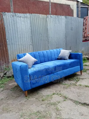Photo - Blue Black Sofa