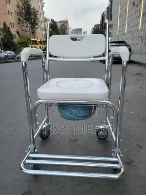 Wheelchair舟望3 In1 Toilet Chair灸伯toilet Rolling Shower❪℥Medical Commode