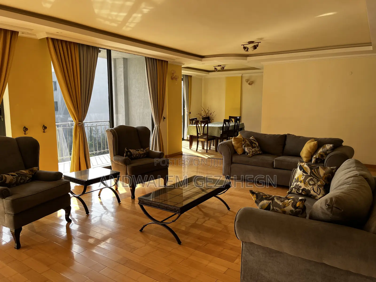 Furnished 3bdrm Apartment in Shola Apartments, Bole for rent