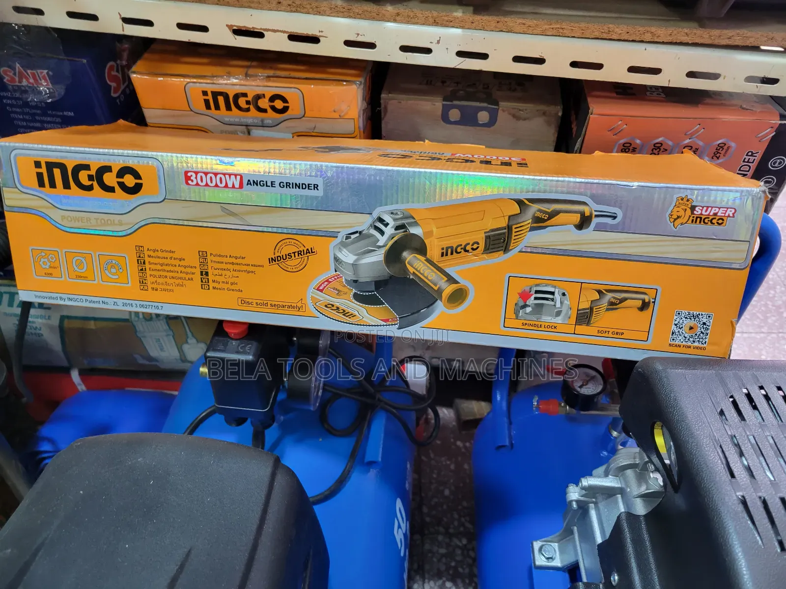 High Quality Professional Ingco Angle Grinder 3000w Big