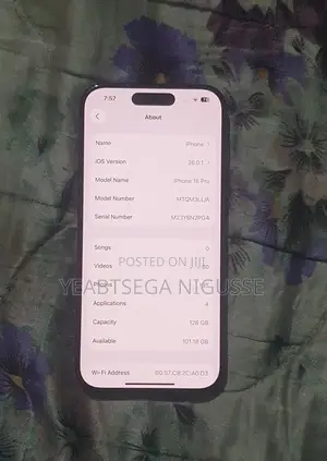 New Apple iPhone 15 Pro 128 GB Black