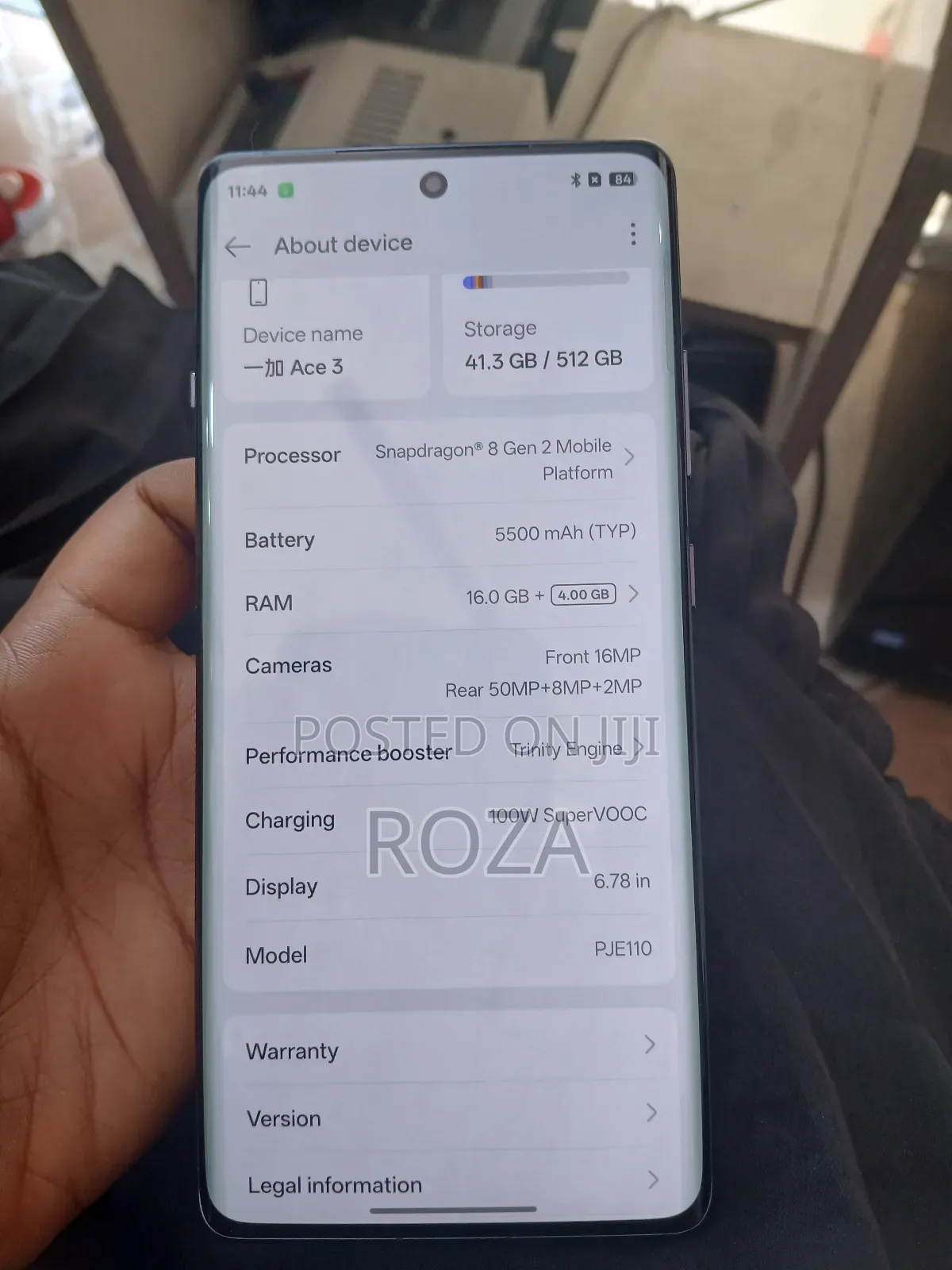 New OnePlus Ace 3 512 GB Silver