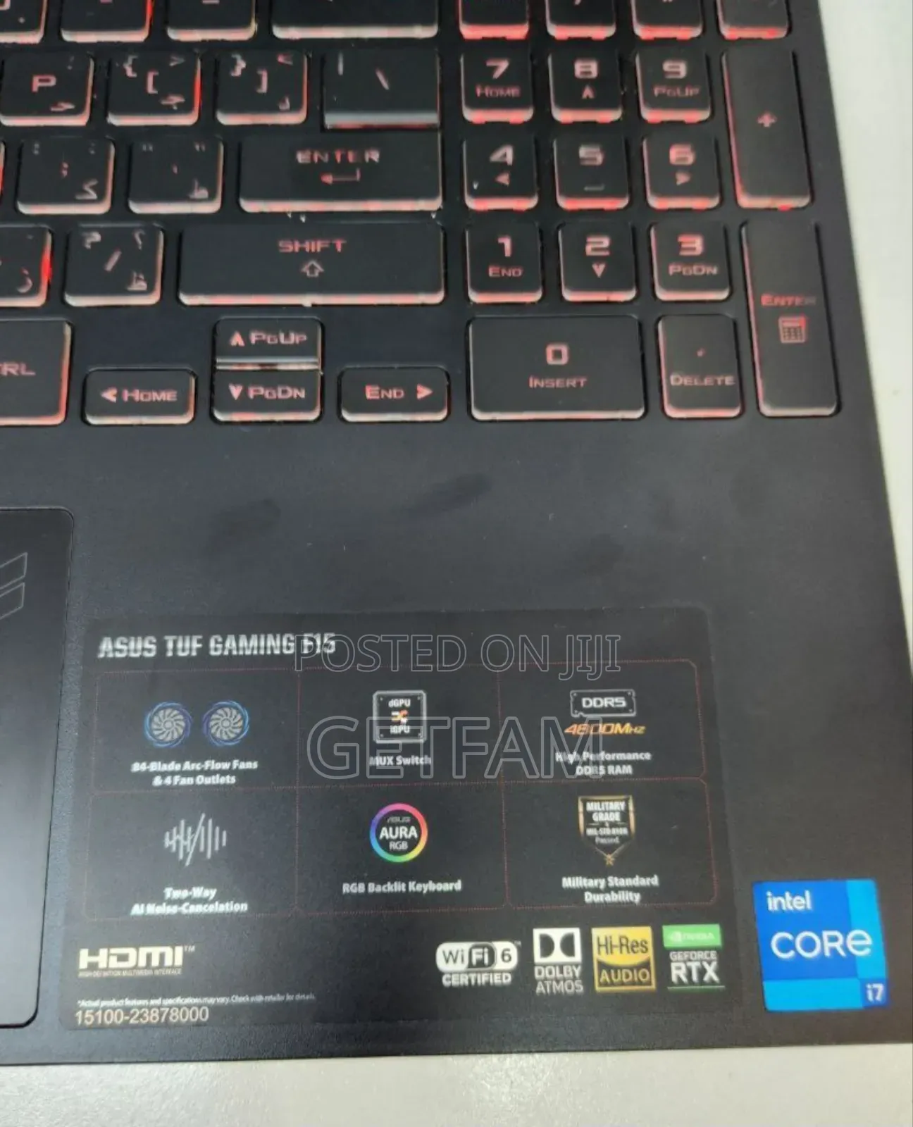New Laptop Asus TUF Gaming A15 16GB Intel Core i7 SSD 512GB
