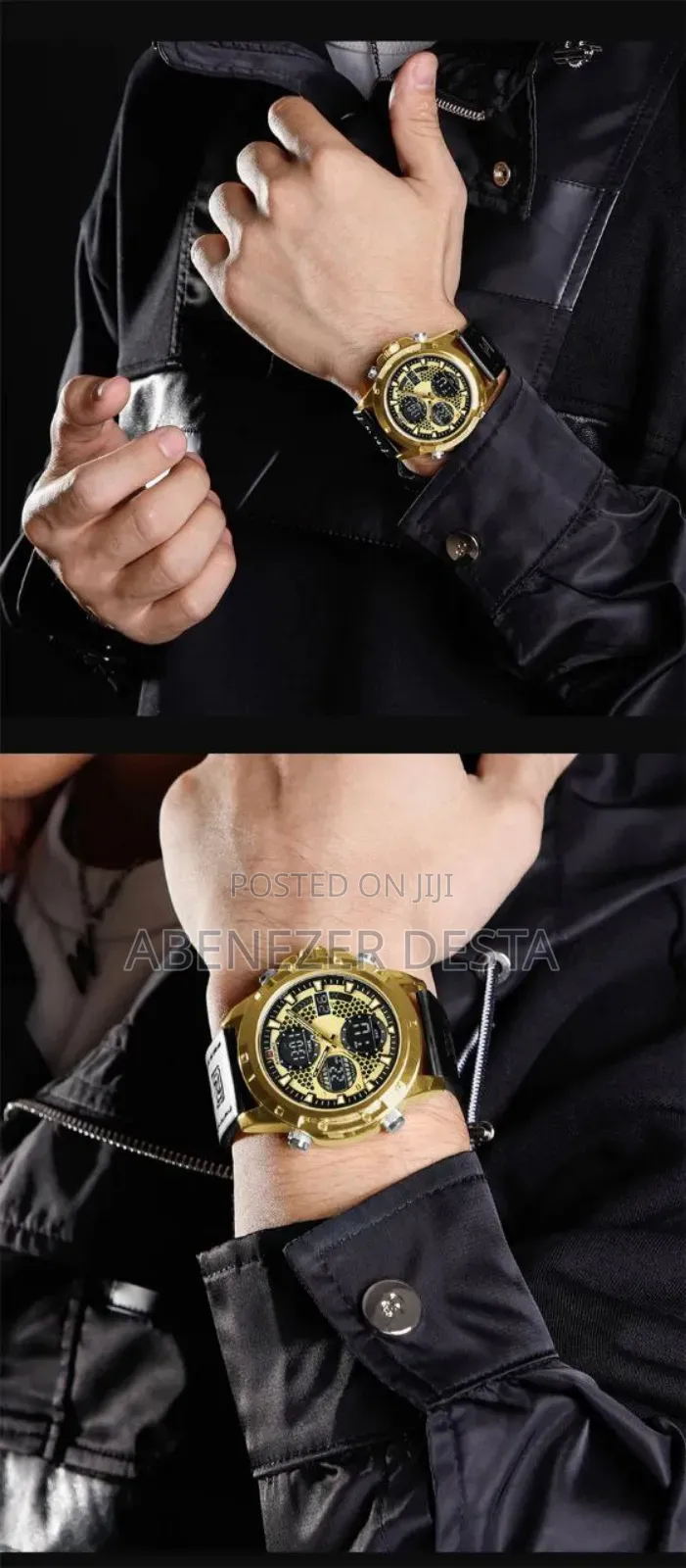 Naviforce Nf9225 Men's Watch With a Black Leather Strap