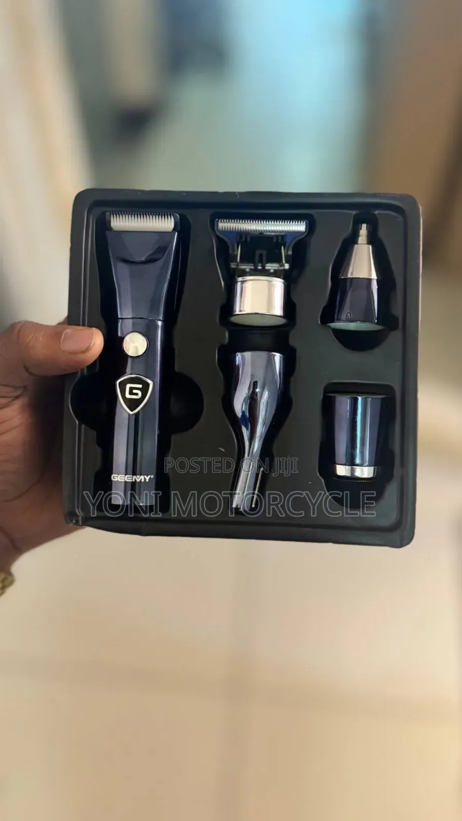 Geemy Rechargeable Hair Clipper0hairclipper5in 1hair Styel Profession0