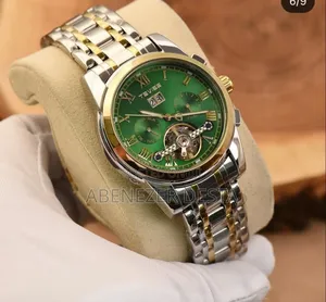 Photo - Tevise 9005 Automatic Mechanical Watch With a Green Dial
