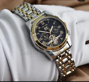 Photo - Tevise T9005 Automatic Mechanical Watch With a Two-Tone Silver