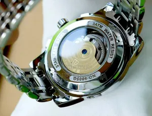 Tevise T9005 Automatic Mechanical Watch With a Two-Tone Silver