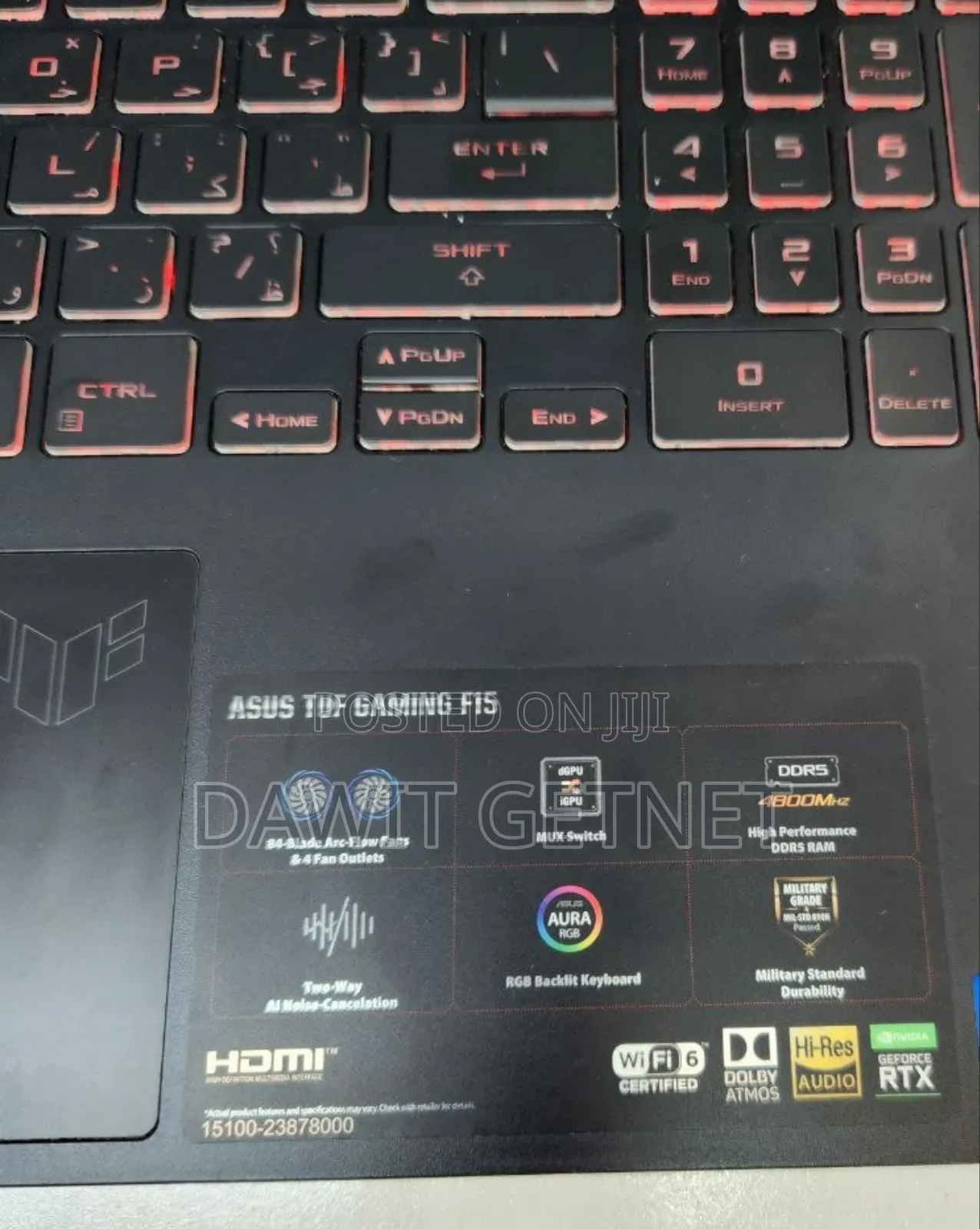 New Laptop Asus TUF Gaming A15 16GB Intel Core I7 SSD 512GB