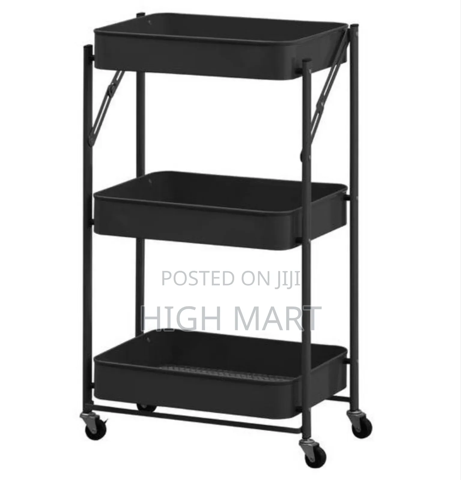Utility Storage Cart, Black