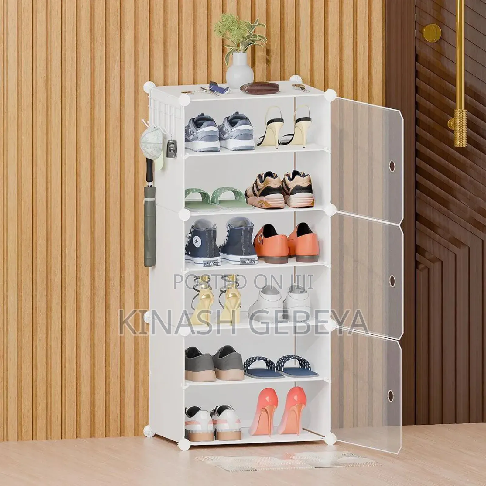High Quality Plastic Cube Shoe Rack