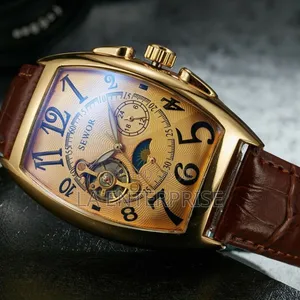 Sewor Leather Automatic Watch