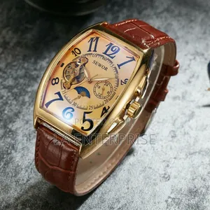 Sewor Leather Automatic Watch
