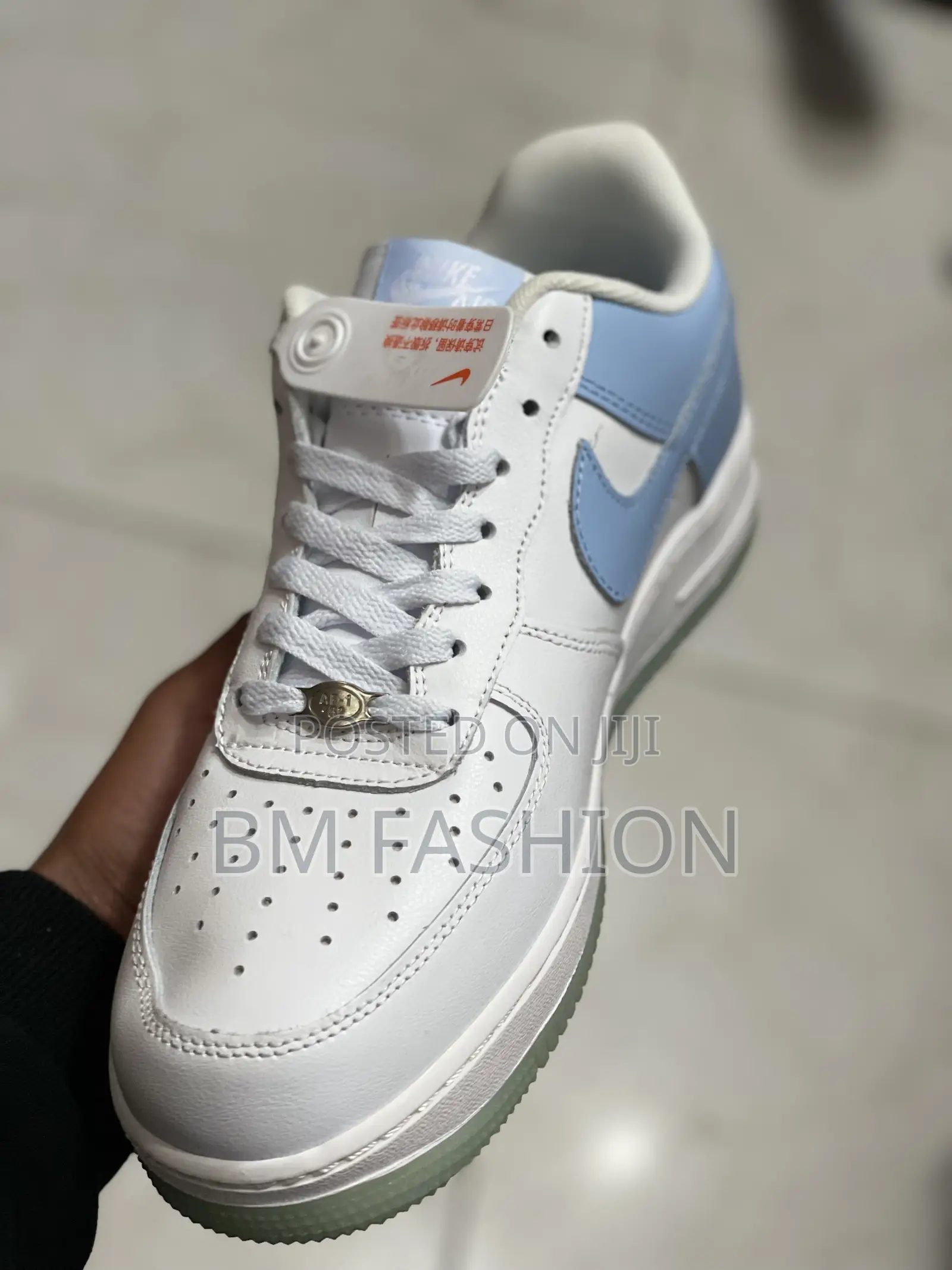 Air Force 1 White X Baby Blue Men’S Sneakers