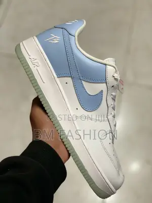Photo - Air Force 1 White X Baby Blue Men’S Sneakers