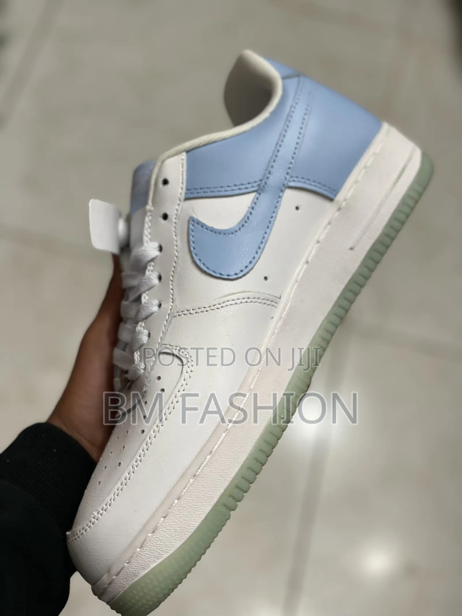 Air Force 1 White X Baby Blue Men’S Sneakers