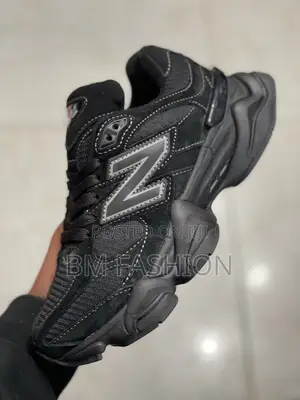 Photo - New Balance 9060 Full Black Men’S and Women’S Quality Sneakers 36-43