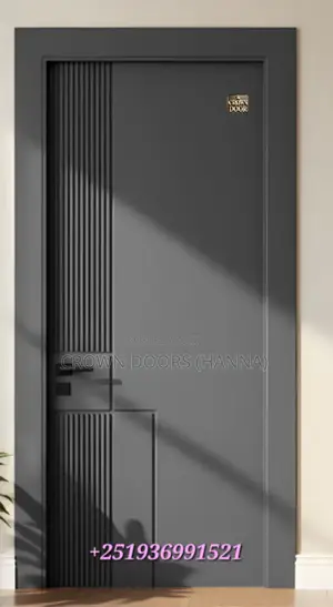 Photo - Crown Door Made of Natural Stone, Wooden Fiber Add Chem.