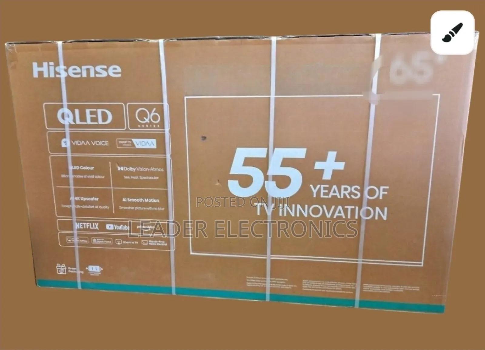 Hisense Tv 55" Qled Ultra Hd High Definition Resolution Tv 2025"