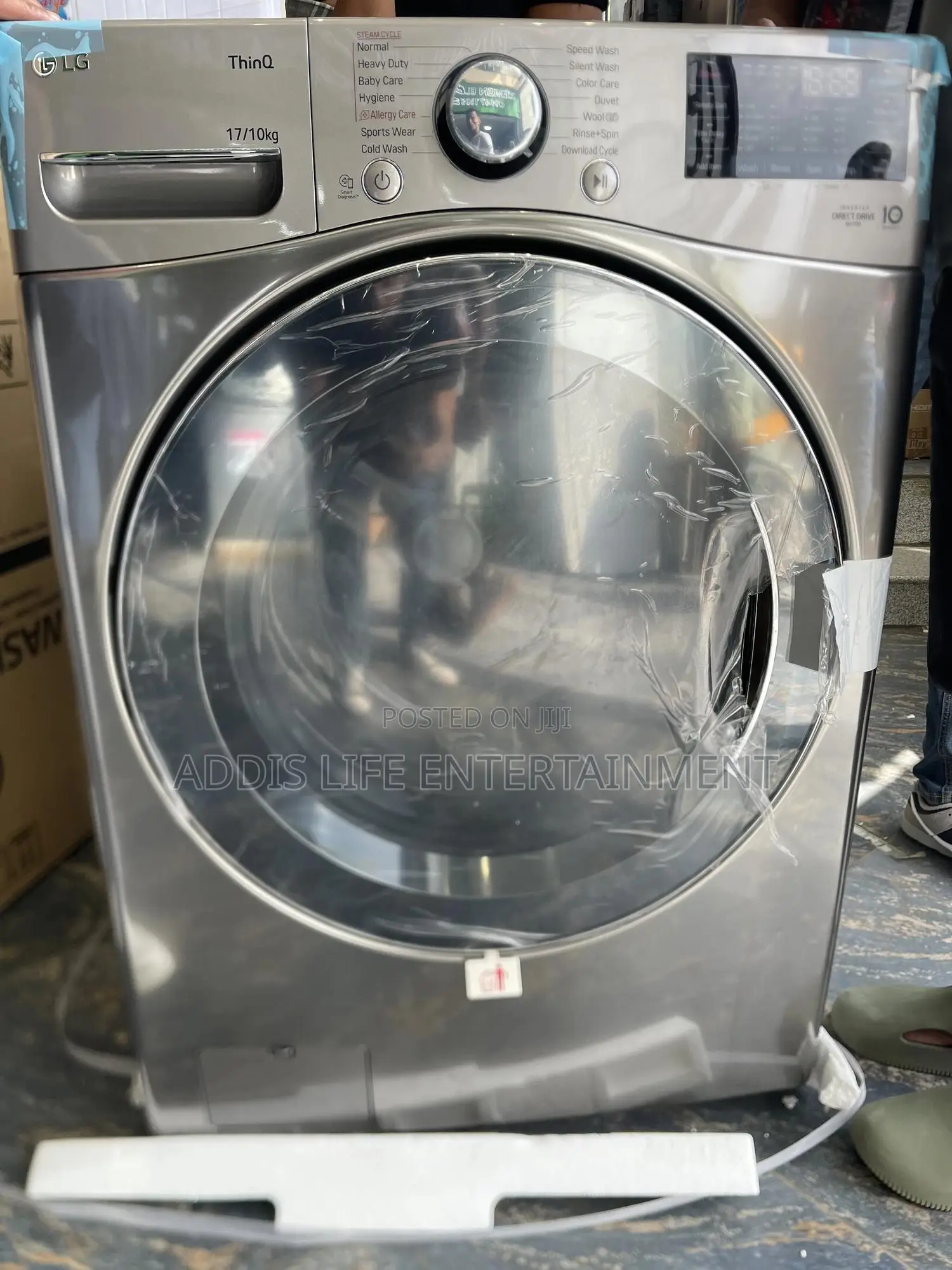 Lg Front Load Washer Dryer, 17/10kg -Steam, Wi-Fi Thinqtm