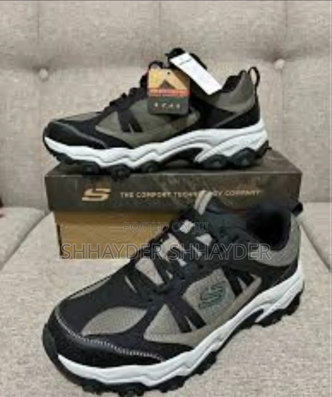 Skechers Shoes Men Trail Hike Sport Brown Comfort Casual