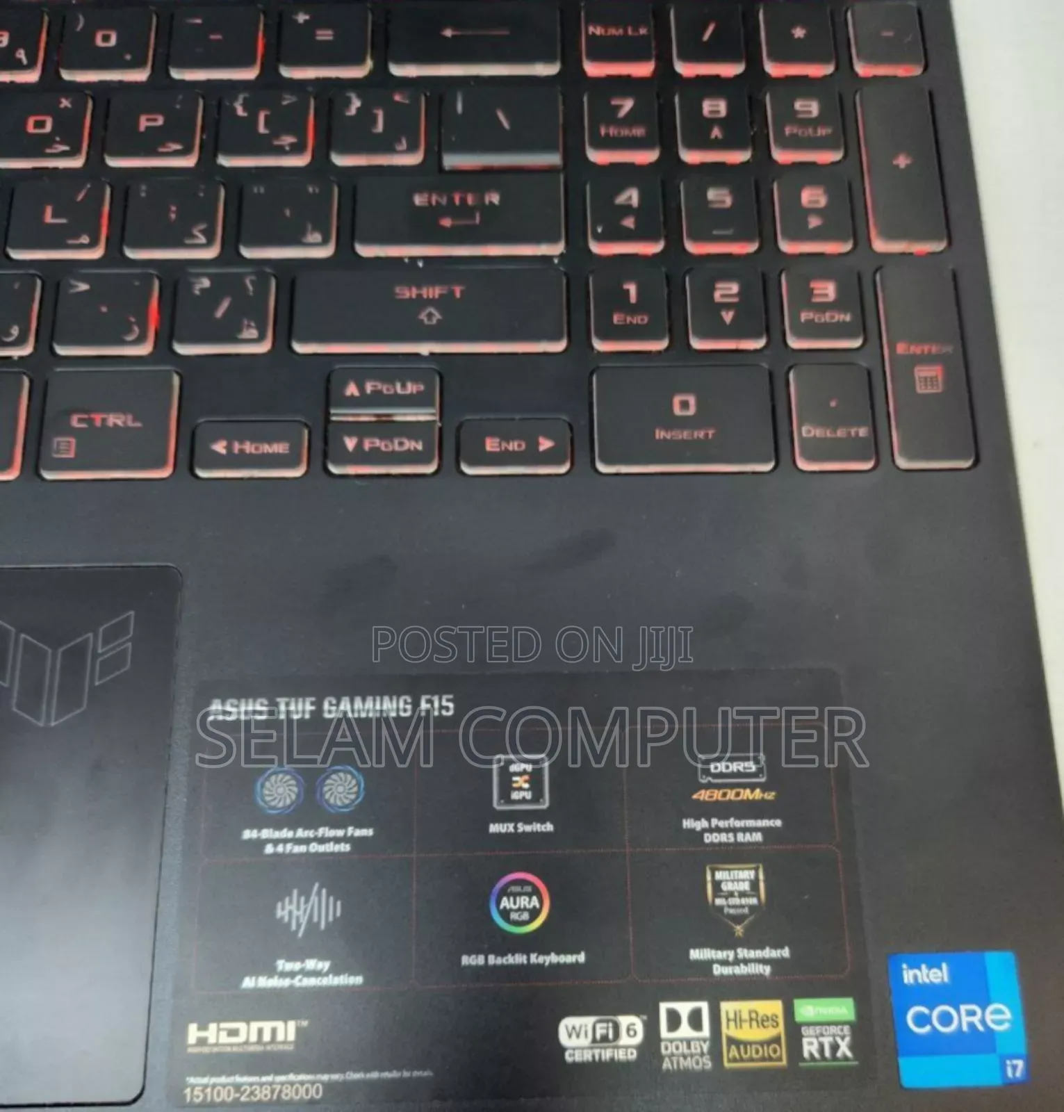 New Laptop Asus TUF Gaming A15 16GB Intel Core I7 SSD 512GB