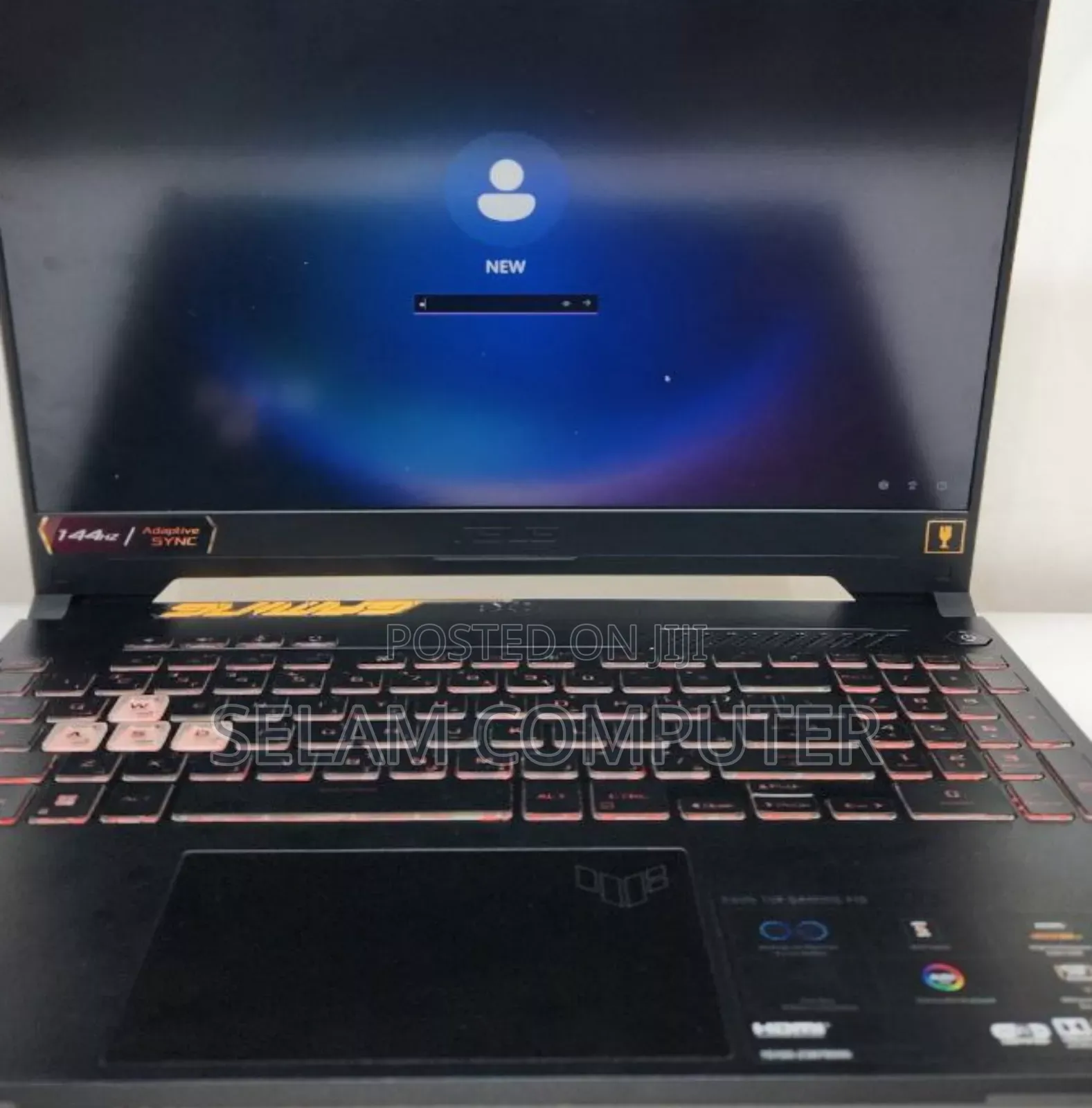 New Laptop Asus TUF Gaming A15 16GB Intel Core I7 SSD 512GB