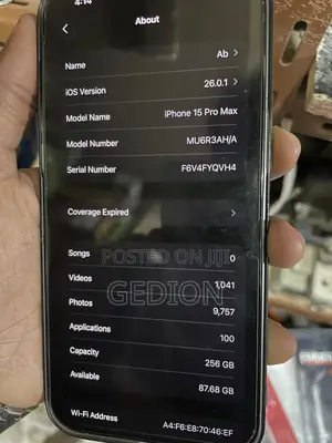 Apple iPhone 15 Pro Max 256 GB Silver