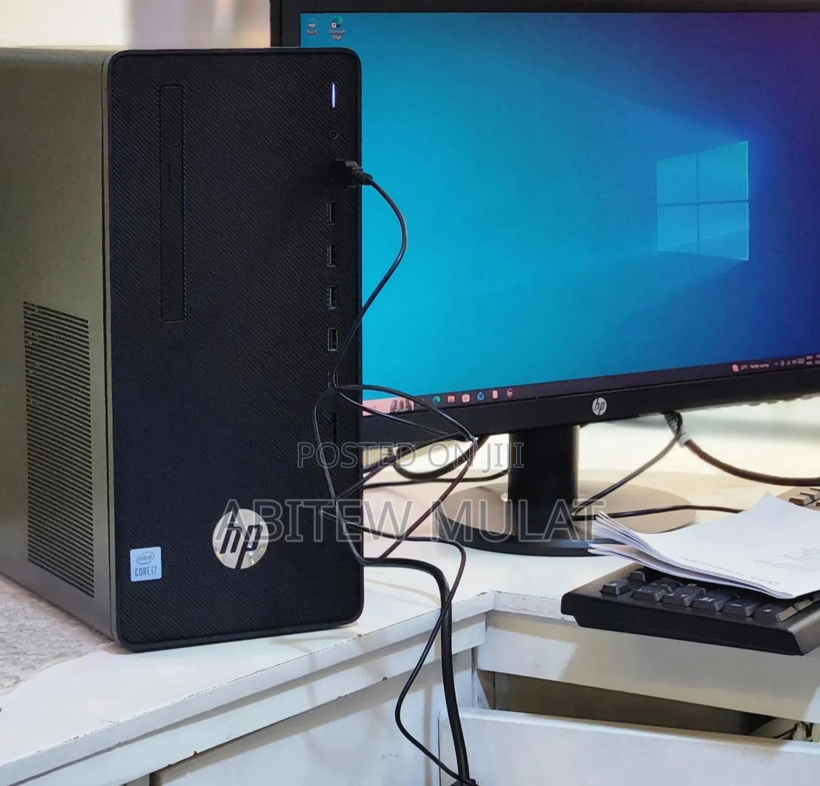 New Desktop Computer HP 290 G4 8GB Intel Core I7 HDD+SSD 1T