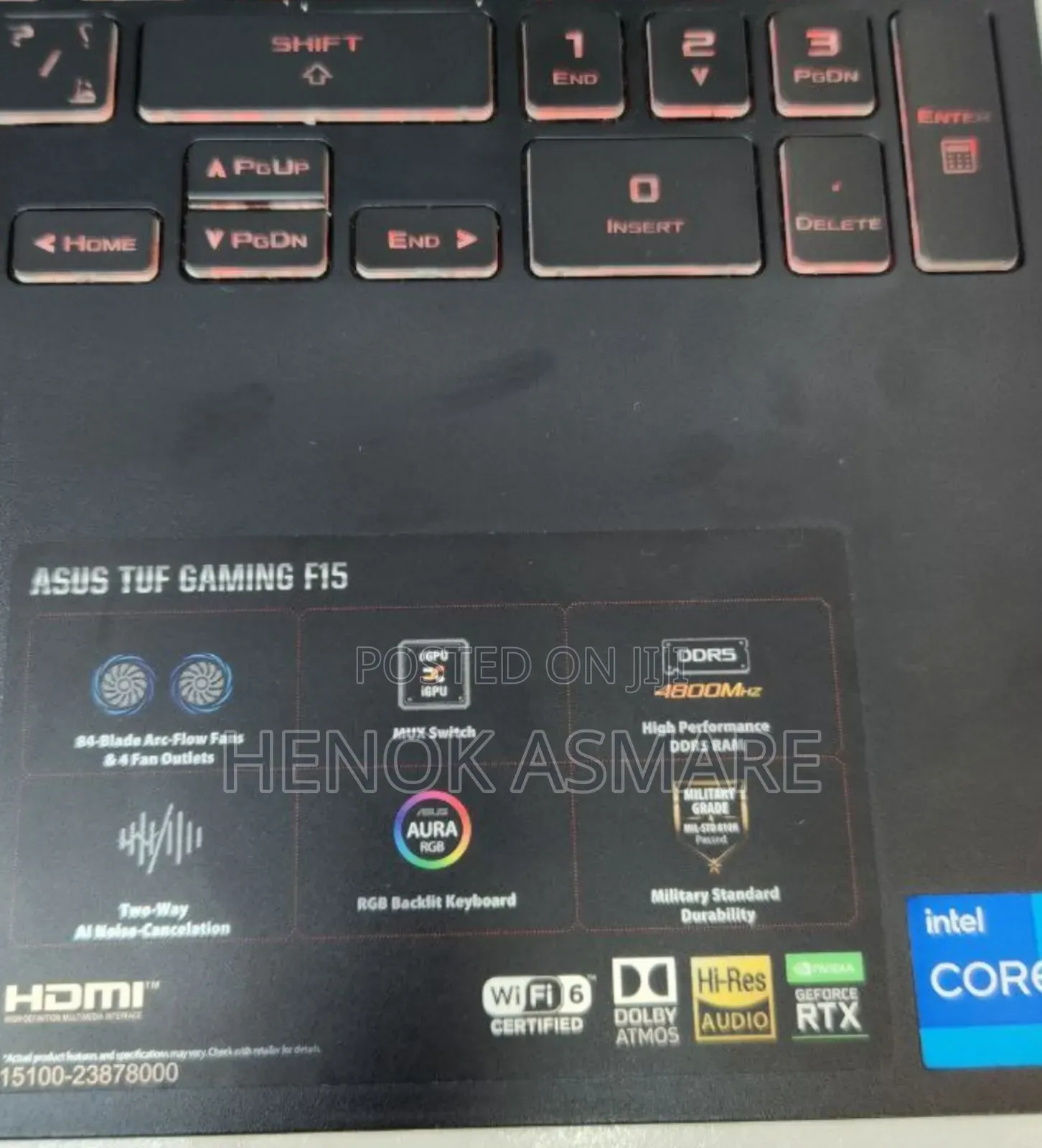 New Laptop Asus TUF Gaming A15 16GB Intel Core I7 SSD 512GB