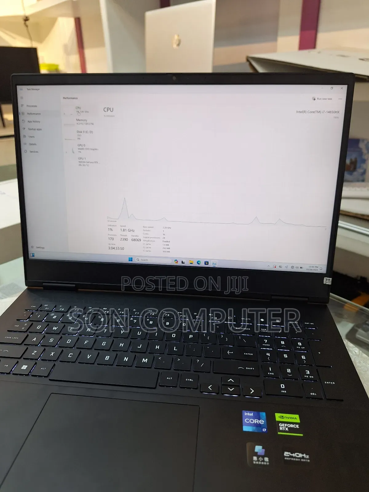 New Laptop HP Omen 16 32GB Intel Core I7 SSD 1T