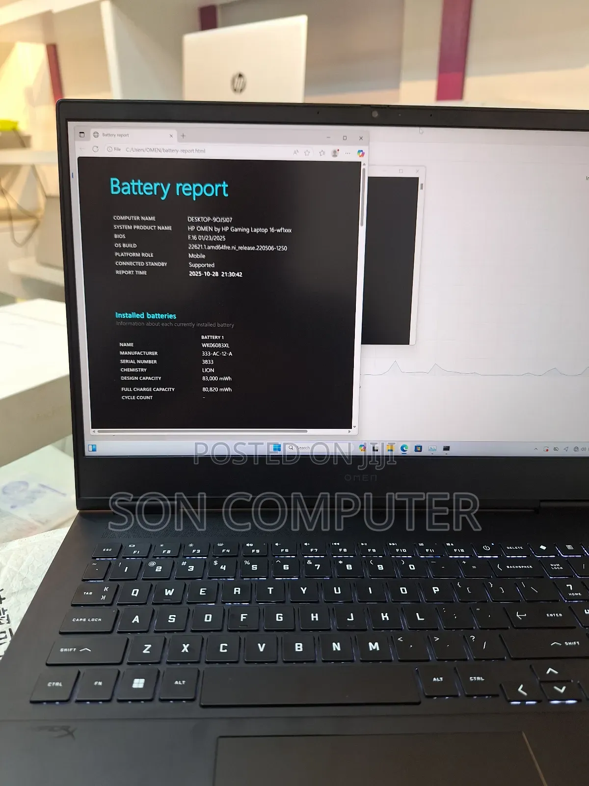 New Laptop HP Omen 16 32GB Intel Core I7 SSD 1T